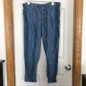 Chambray Jogger Pants